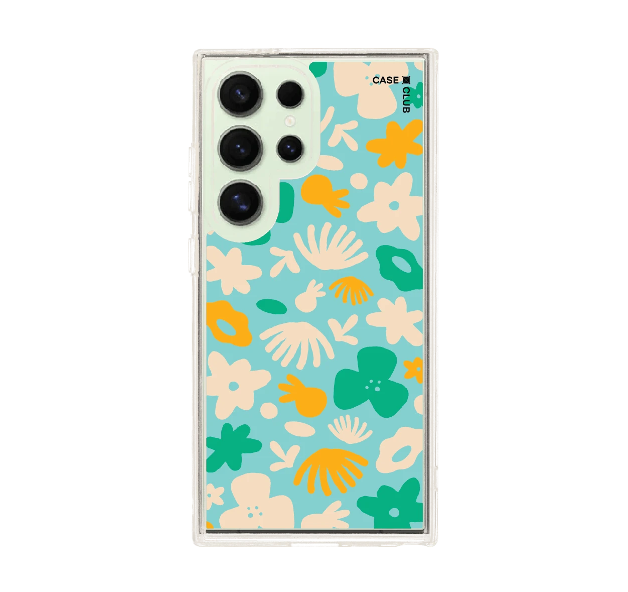 light blue flower pattern